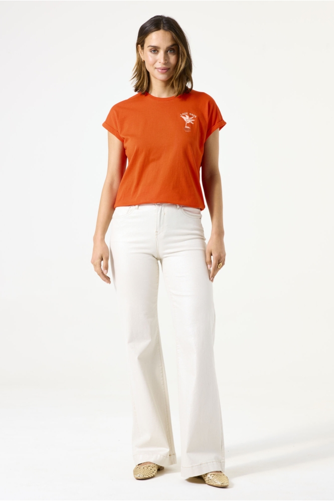 T SHIRT C50207 1345 tangerine red
